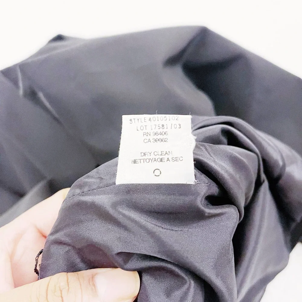 Theory Black Button Down Blazer Jacket with Collar SZ12